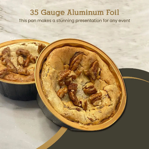 8 oz. Disposable Round Aluminum Foil Pan with Snap-on Plastic Lid #A8P KitchenDance