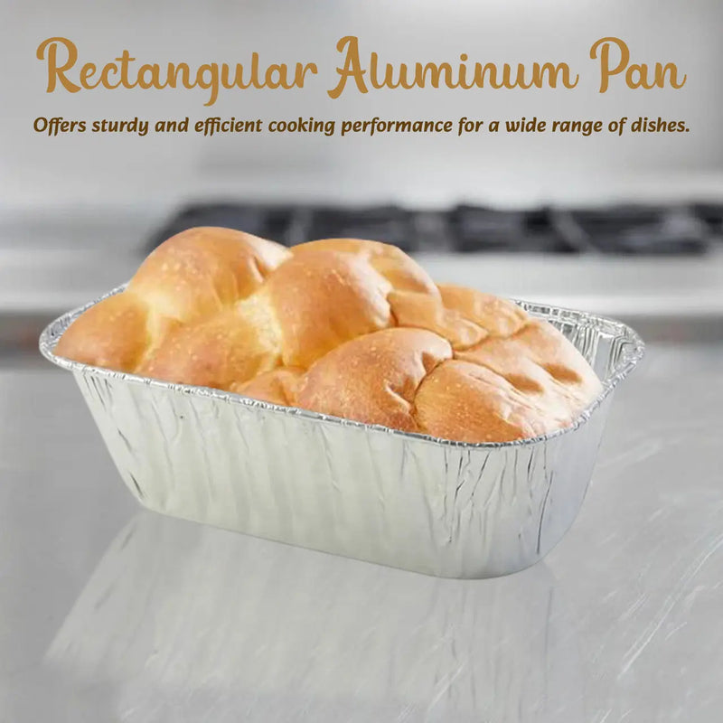 Disposable Aluminum Foil 1 lb. Mini Loaf Pan  #5000NL HFA Inc. -- Handi-foil of America