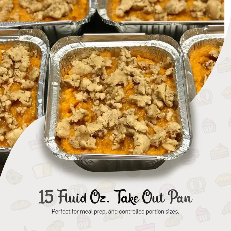 Disposable Aluminum Foil 1 lb. Carryout Pan with Plastic Lid    #220P HFA Inc. -- Handi-foil of America