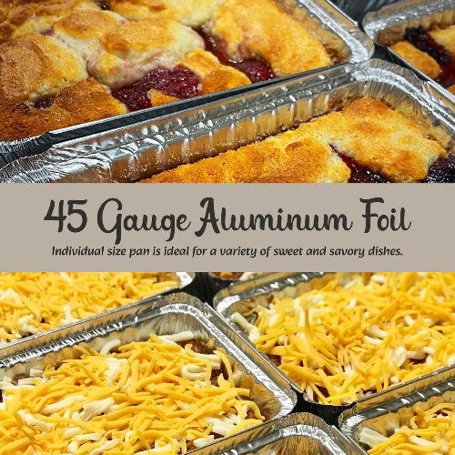 2¼ lb. Disposable Heavy Foil Carryout Pan with Board Lid   #6421L KitchenDance