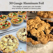 5¾" Disposable Aluminum Disposable Pot Pie Pan - Extra Deep #13750 D&W Fine Pack