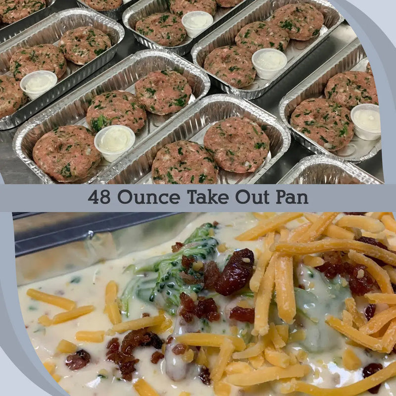 3 lb. Disposable Aluminum Foil Oblong Pan with Board Lid #110L D&W Fine Pack