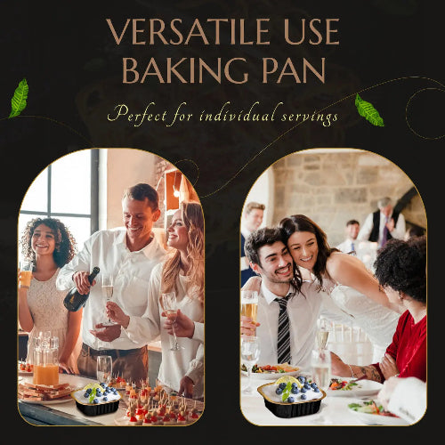 11 oz. Square Foil Dessert Cup with Plastic Lids - #A24P KitchenDance