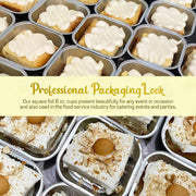 4" Square Colored Aluminum Foil Dessert Pan #A6NL KitchenDance
