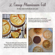 6" Disposable Aluminum Foil Standard Pie Pan  #600 SAFCA -- Superior Aluminum Foil of California
