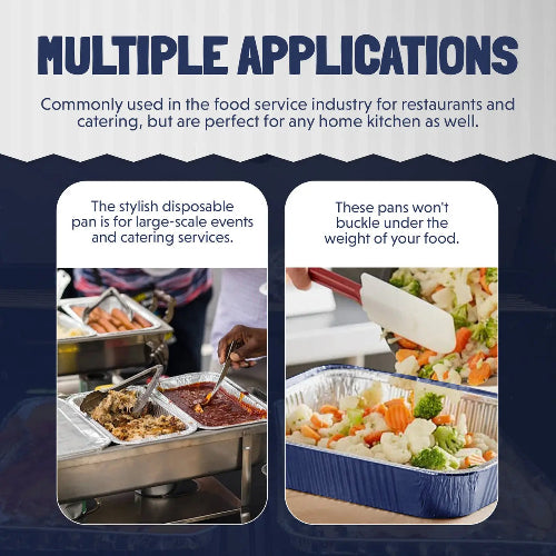 Colored Disposable Half Size Steam Table Pan -Medium  #53900 KitchenDance