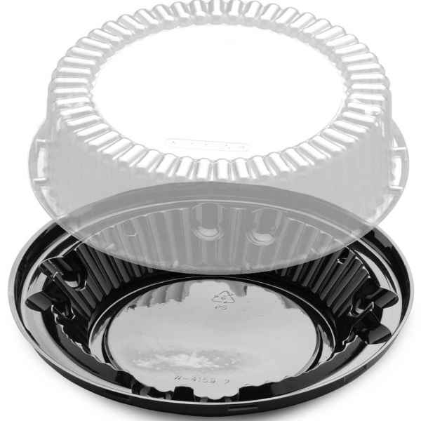 8" Two Piece Plastic High Dome Pie Container  #WJ37