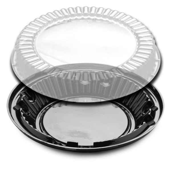 10" Plastic Low Dome Pie Container  #WJ44