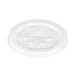 Dart Solo 12-24 oz. Translucent HIPS Plastic Straw-Slotted Lid with ID Buttons - Sleeve of 125 - #L16BL-0100 Dart Container