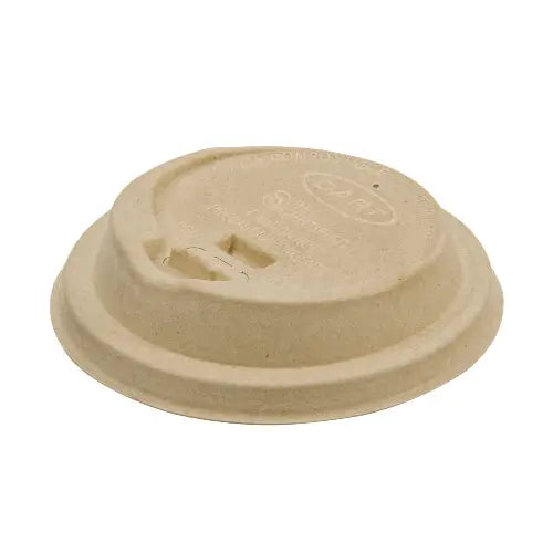 Dart ProPlanet 10-24 oz. Natural Molded Fiber Reclosable Lid - Sleeve of 50 - #LK316FBR