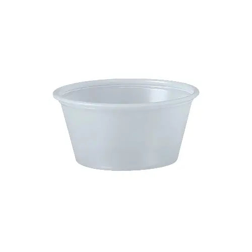 Dart Solo 2 oz. Translucent HIPS Plastic Portion Container - Sleeve of 250 - #P200N Dart Container