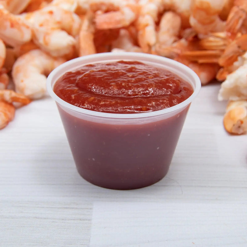 Dart Solo 4 oz. Translucent HIPS Plastic Portion Container - Sleeve of 250 - #P400N Dart Container