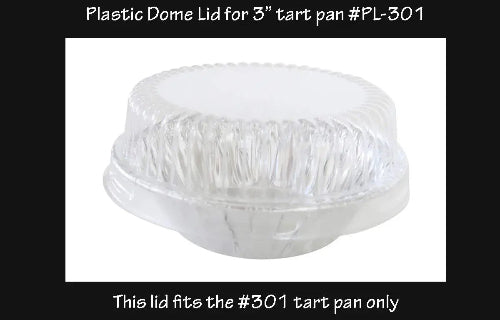 Plastic Dome Lid  for 3" tart pans   #PL-301 KitchenDance