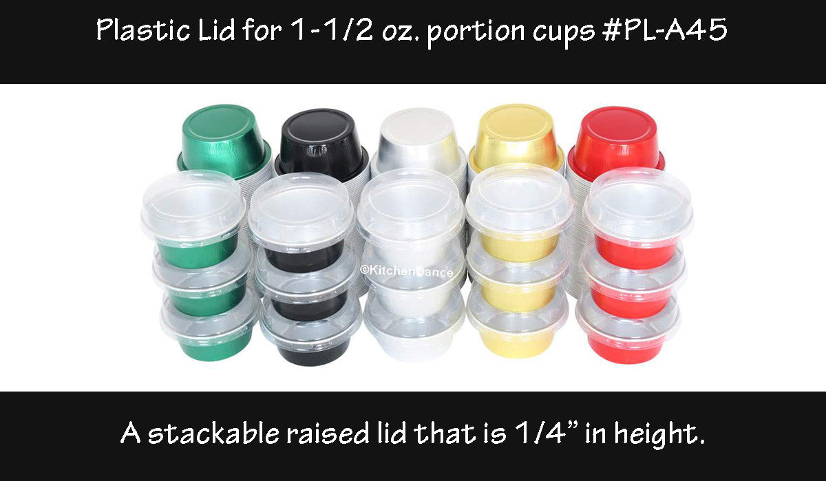 Plastic Lids for 1½ oz. Colored Foil Cups  #PL-A45