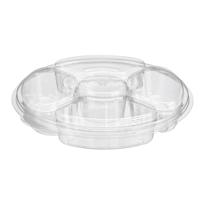 Safe-T-Fresh ® tamper evident 5 compartment Party Platter