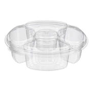 Two Piece Platter with 5 Compartments - #PL065C Inline Plastics
