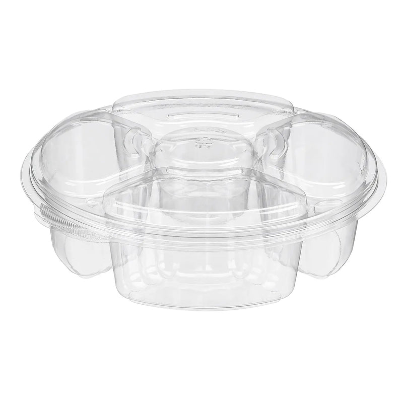 Two Piece Platter with 5 Compartments - #PL065C Inline Plastics