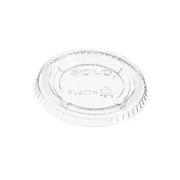 Dart 2 oz. PET Clear Plastic Soufflé Cup Lid - Sleeve of 125 - #PL200N Dart Container