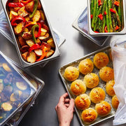 PanSaver Bun Sheet Pan Shrink Fit Pan Covers- Case of 50 Pansaver