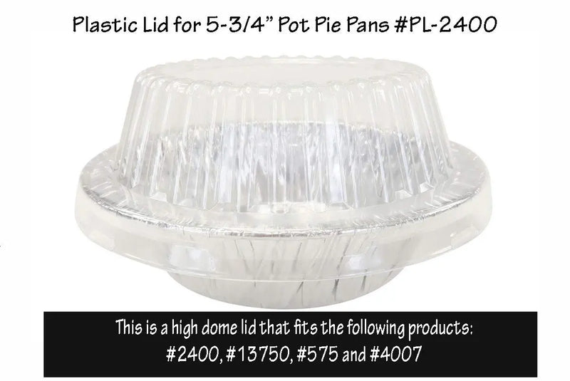 Plastic Dome Lid for Aluminum Foil Pot Pie Pan   #P2400 Durable Packaging