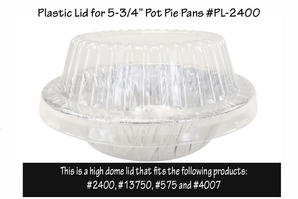 Plastic Dome Lid for Aluminum Foil Pot Pie Pan   #P2400