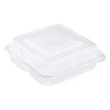 8 x 8 x 3 MFPP 3 Compartment Hinged Take Out Containers D&W Fine Pack