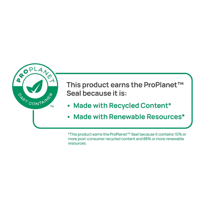 Dart ProPlanet 1 oz. White Compostable Soufflé Cup - Sleeve of 250 - #100-2050
