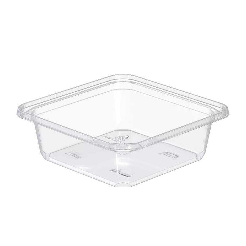 24 oz. Clear PET Plastic Tamper-Evident/Resistant Container - #SB24TG1