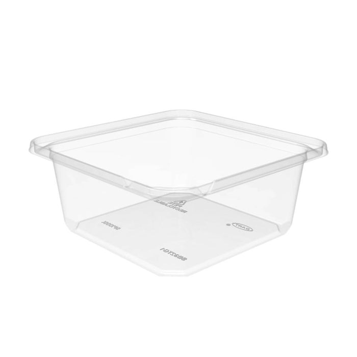 32 oz. Clear PET Plastic Tamper-Evident/Resistant Container - #SB32TG1