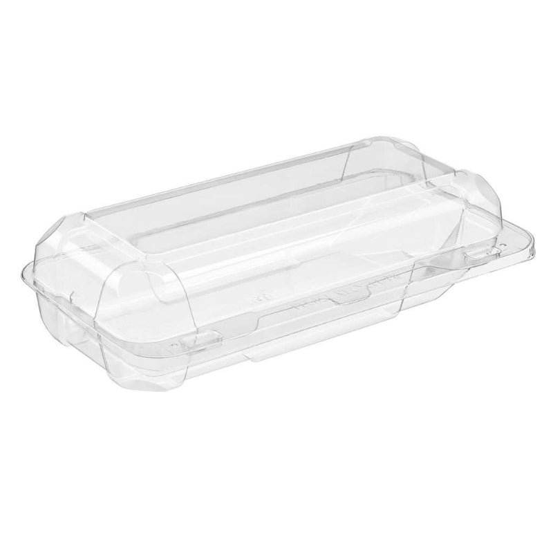SureChoice 27 oz. Rectangular Plastic Hinged Bakery Container with Barlock - #SC18S