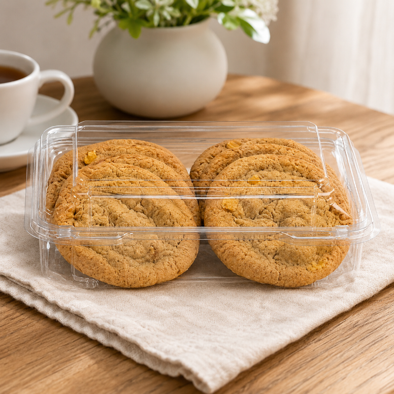 SureChoice 73 oz. Square Plastic Bakery Container - #SC5130FS
