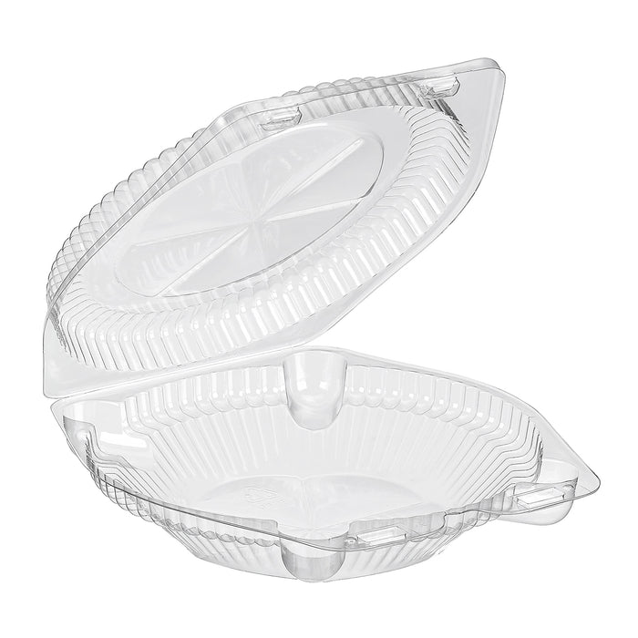 6" Plastic Clamshell Standard Dome Pie Container - #CPC106