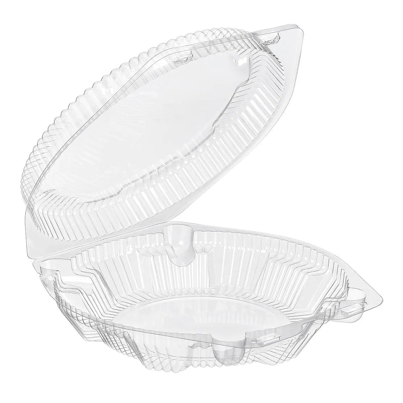 Low Dome 8" Plastic Clamshell Pie Container - #SLP108 Inline Plastics