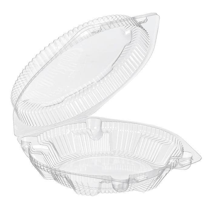 Low Dome 8" Plastic Clamshell Pie Container - #SLP108