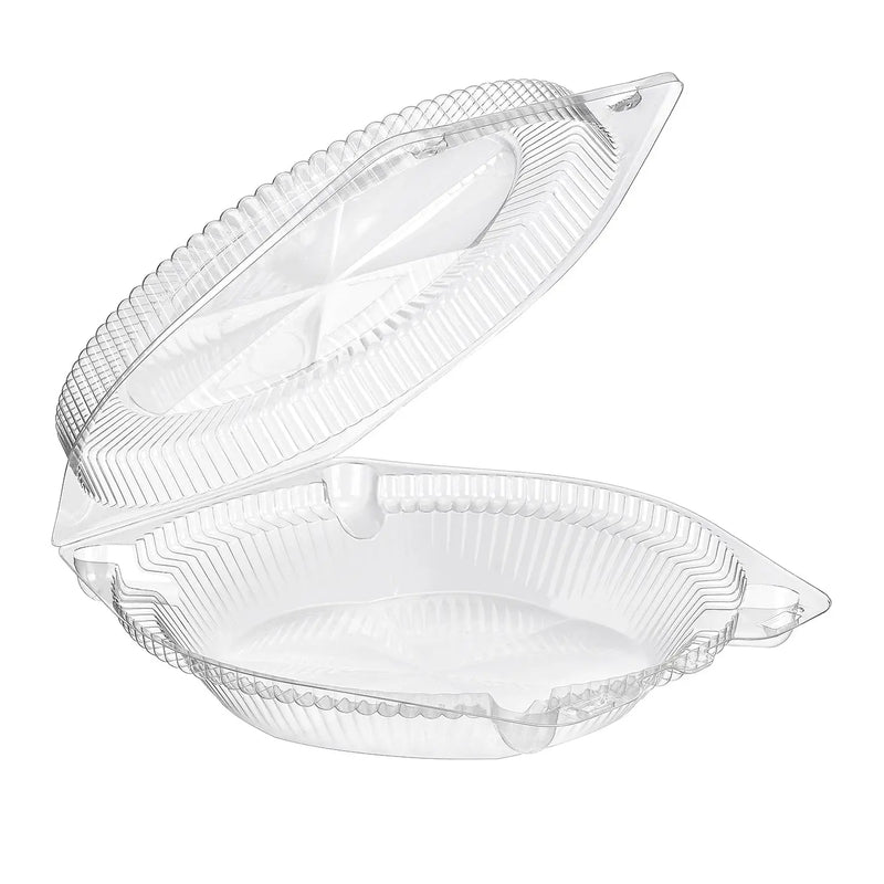 10" Clear Clamshell Pie Container-Low Dome  #SLP-110 Inline Plastics