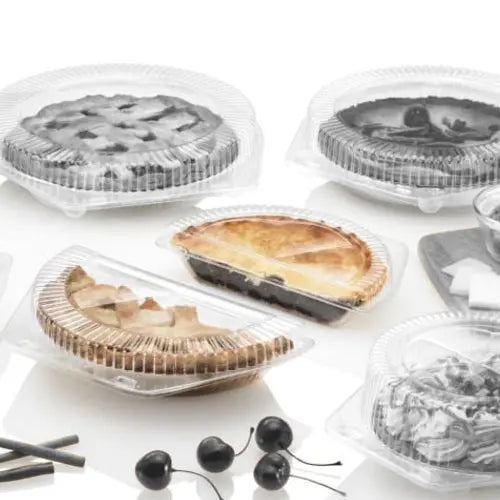 Inline Plastics 9x4 Half Pie/ Calzone Clamshell Container - #SLP209 Inline Plastics