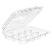12 Compartment Plastic Mini Cupcake/Muffin Container - #SLP34 Inline Plastics