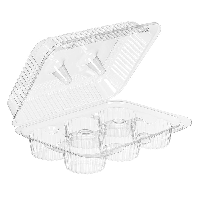 6-Compartment Plastic Cupcake Container with Dome Lid - #CPC46