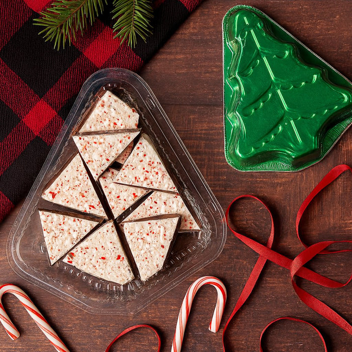 Christmas Tree Shaped Foil Pan and Plastic Clamshell Container Combo - #SLP98-340