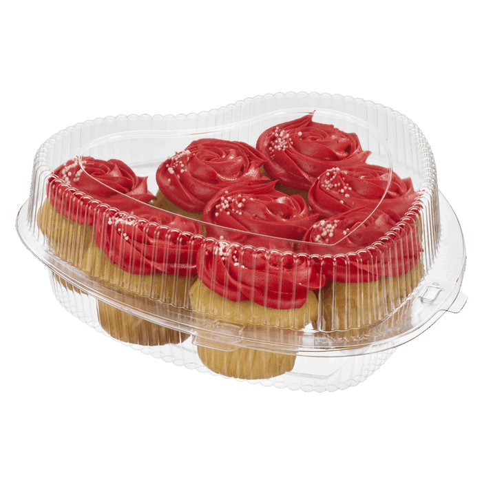 Heart Shaped Plastic Clamshell Container - #CPC99