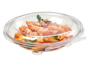 Safe-T-Chef 7" Round Tamper Evident & Tamper Resistant Microwaveable Clamshell, 20 oz. - #C7R20D Inline Plastics