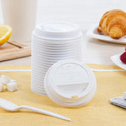 Dart Solo 10 oz. White PS Plastic Traveler® Dome Hot Cup Lid - Pack of 500 - #TL31R2-0007 Dart Container