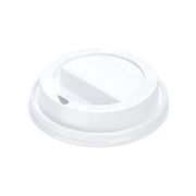 Dart Solo 8 oz. White PS Plastic Traveler® Dome Hot Cup Lid - Sleeve of 100 - #TL38R2-0007 Dart Container