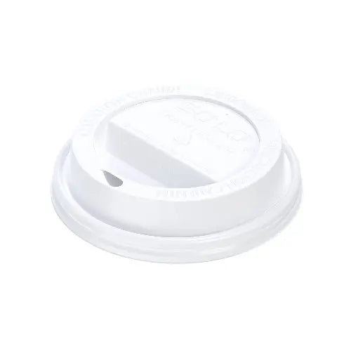 Dart Solo 8 oz. White PS Plastic Traveler® Dome Hot Cup Lid - Sleeve of 100 - #TL38R2-0007 Dart Container