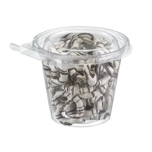 Inline Plastics Safe-T-Fresh Tamper Evident & Tamper Resistant 11 oz. Clamshell Cup - #TS11CCRJT Inline Plastics