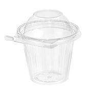 Safe-T-Fresh® tamper evident 12 oz. Fruit Cup w/ Domed lid Inline Plastics