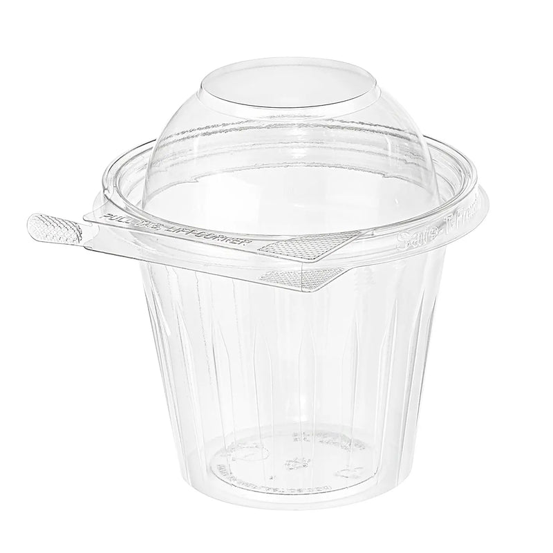Safe-T-Fresh® tamper evident 12 oz. Fruit Cup w/ Domed lid Inline Plastics