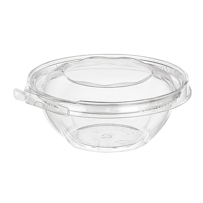 Safe-T-Fresh 12 oz. Tamper Evident Hinged Deli Bowl - #TS12RN