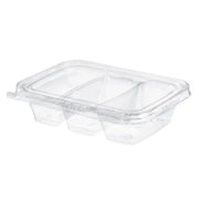 3-compartment clamshell deli container TS16C3