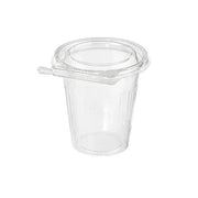 Inline Plastics Safe-T-Fresh Tamper Evident & Tamper Resistant 16 oz. Clamshell Cup - #TS16CCR Inline Plastics